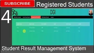 4. Student Result Management System in jsp -Registered Students (Eclipse IDE,Tomcat Sever, MySQL )