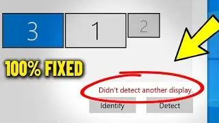 Windows 10 cannot Detect Second Monitor & Solve Problem Didnt detect another display - How To Fix ✅