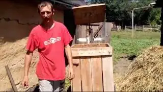 Прес тюковальный для сена и соломы в работе//Baling press for hay and straw//