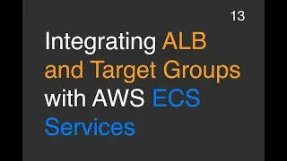 Integrating ALB and Target Groups with AWS ECS Services