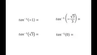 Evaluate Inverse Tangent Expressions Using the Reference Triangles