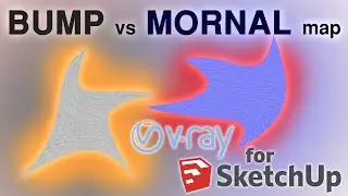 NORMAL vs BUMP map V RAY for SKETCHUP Tutorial