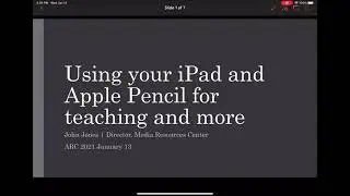 Using Your iPad and Apple Pencil for Teaching and More with John Jones default