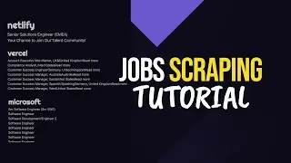 Learn Web Scraping by building a Jobs Page