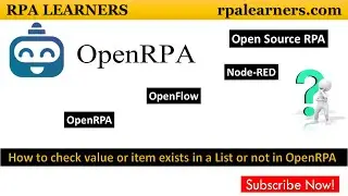 How to check value or item exists in a List or not in OpenRPA