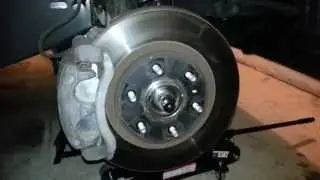 2012 Nissan Armada - Front Brake Caliper, Bracket, & Rotor - About To Replace Pads