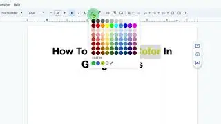 How To Edit Text Color In Google Docs