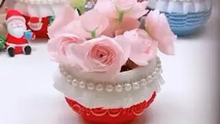 Easy DIY Creative Craft Ideas 💡Red ♥️ Cup Basket 🧺 Tutorial