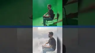 Transforming a green screen into an airplane. A look at how we shot my last video 