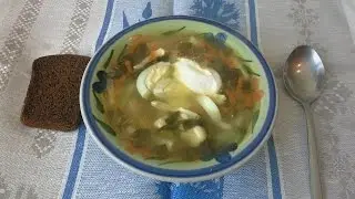 Щи из замороженного щавеля.