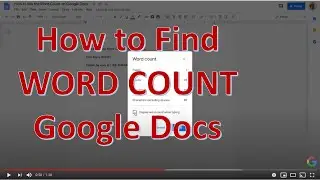 How to find the Word Count on Google Docs