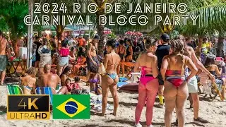 2024 Rio De Janeiro Brazil Carnival Block Party 4k HDR 60 FPS