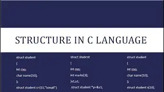 Structure in C Language | How to declare structure in C language