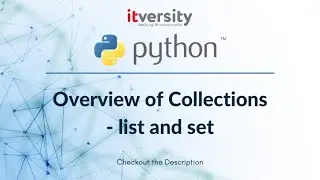 Mastering Python - Overview of Collections - list and set - 08 Adding and Deleting elements - set