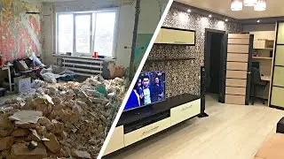 ДИЗАЙНЕРЫ ОТДЫХАЮТ! ИДЕАЛЬНЫЙ РЕМОНТ ОДНУШКИ своими руками! 6 месяцев за 4 минуты!