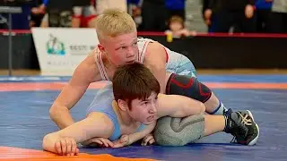 U17 R. Prous (EST) vs K. Buldakov (EST). Freestyle 48kg youth wrestling final Estonia.