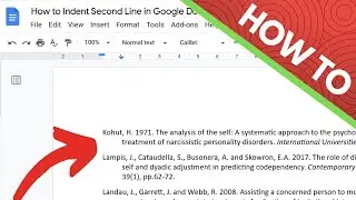 How to Indent Second Line in Google Docs for Citations