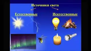 Естествознание 1 класс Естественные и искусственные источники света. Смирнова В.К., учитель нач. кл.