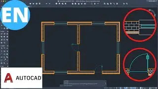 AutoCAD | Draw fast and professionally Walls, Windows, Doors, Insulations | Detailed