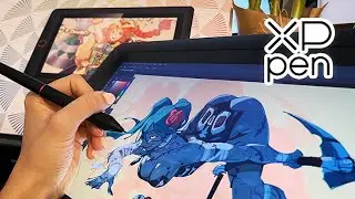 Drawing With & Reviewing XPPEN Artist 15.6 Pro Tablet!