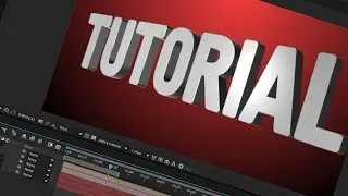 After Effects Tutorial  - Element 3D Text + Basic Camera Animation