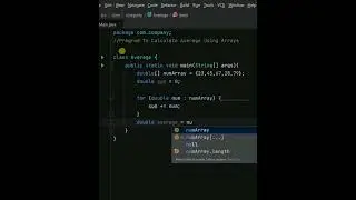 calculate average using arrays in java |  java #coding #java #programming