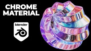 Chrome material in Blender