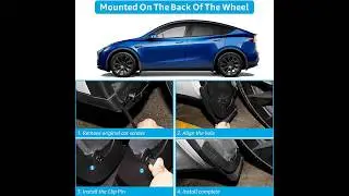 How to install mud flap for tesal model Y