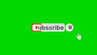 YouTube Animated Green Screen Subscribe Button with bell icon sound || No Copyright Download Free :3