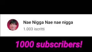 Thank you 1k subscribers!