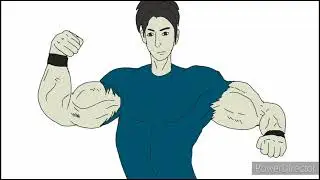 The muscle growth Transformation animation  Filpaclip