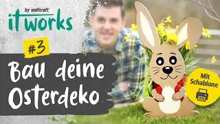 Osterdeko bauen: Osterhase DIY I Schritt-für-Schritt & inkl. Schablone