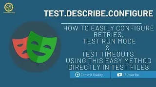 Playwright - Set timeout, parallelisation and retries directly in your test files