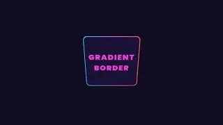 How to create a gradient border using CSS