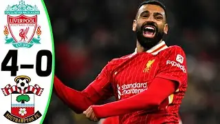 Liverpool vs Southampton 4-0 - All Goals and Highlights - 2024 🔥 SALAH