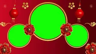 Chinese New Year Green Screen Free | Chinese New Year Greeting Video Frames Background