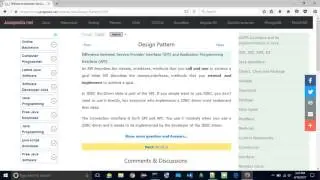 Difference Service Provider Interface (SPI) and Application Programming (API).
| javapedia.net