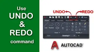 How to use undo and redo command in AutoCAD