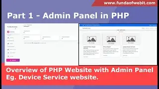 Part 1: Overview of PHP Website with Admin Panel Eg. Devices services website in php admin panel