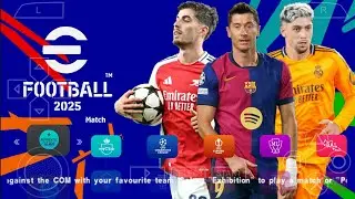 eFootball PES 2025 PPSSPP Download Update Full Transfers & Kits 24/25 PS5 Camera HD Graphics
