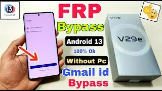 Vivo V29e FRP Bypass Android 13 | New Trick | Vivo V29e Google Account Bypass Without Pc |