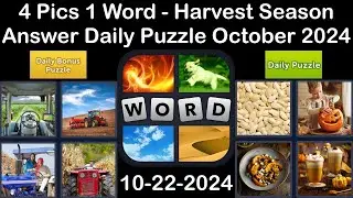 4 Pics 1 Word - Harvest Season - 22 October 2024 - Answer Daily Puzzle + Bonus Puzzle #4pics1word