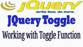 jquery toggle function hide and show | jquery working with toggle function