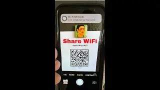 How to Share Wifi Network with QR CODE - EASY with iPhone!