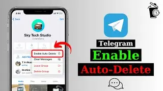 How To Enable Auto-Delete Messages on Telegram | Set Auto Delete Conversation in Telegram