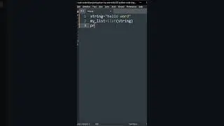 #8 How to convert string  to list | python tip and tricks 