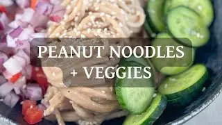 The BEST creamy peanut noodles in minutes! 🍜