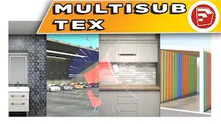 Lesson 1 / MultiSub Text / Vray for Sketchup /SketchUp