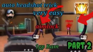 🎯Auto Aimlock Headshot trick||Auto Aimlock trick for scope guns and mp40📲