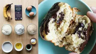 Healthy Banana Muffins | Perfect for Mother's Day Brunch